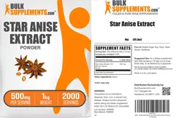 Label for Star Anise Extract Powder 500 mg