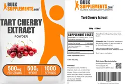 Label for Tart Cherry Extract Powder 500 mg