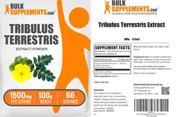 Label for Tribulus terrestris Extract Powder 1500 mg