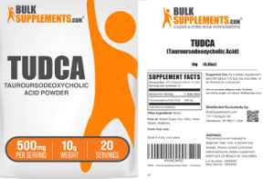 Label for TUDCA (Tauroursodeoxycholic Acid)