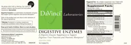 Label for Digestive Enzymes