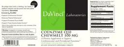Label for Coenzyme Q10 Chewmelt 100 mg