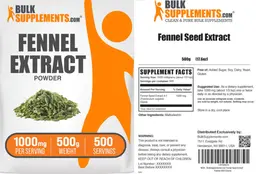 Label for Fennel Seed Extract