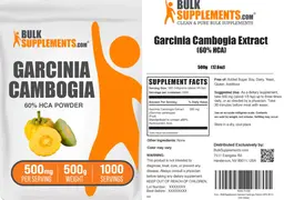 Label for Garcinia Cambogia Extract (60% HCA)