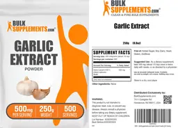 Label for Garlic Extract
