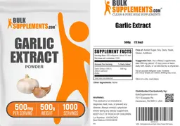 Label for Garlic Extract Powder 500 mg