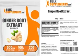 Label for Ginger Root Extract