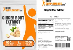 Label for Ginger Root Extract