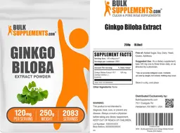 Label for Ginkgo biloba Extract Powder 120 mg
