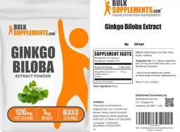 Label for Ginkgo biloba Extract Powder 120 mg