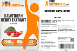 Label for Hawthorn Berry Extract Powder 1000 mg