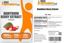 Label for Hawthorn Berry Extract Powder 1000 mg