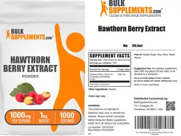 Label for Hawthorn Berry Extract Powder 1000 mg