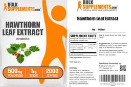 Label for Hawthorn Leaf Extract Powder 500 mg