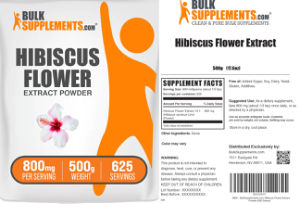 Label for Hibiscus Flower Extract