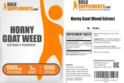 Label for Horny Goat Weed Extract Powder 1000 mg