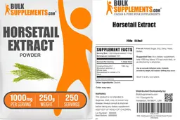 Label for Horsetail Extract Powder 1000 mg