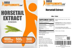 Label for Horsetail Extract Powder 1000 mg