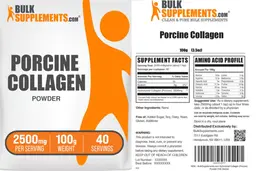 Label for Porcine Collagen Powder 2500 mg