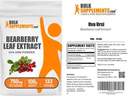 Label for Bearberry Leaf Extract 750 mg