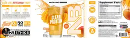 Label for Clear Protein Mango Mist