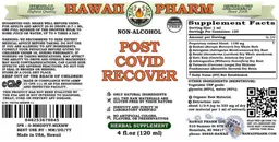 Label for Post COVID Recover Non-Alcohol