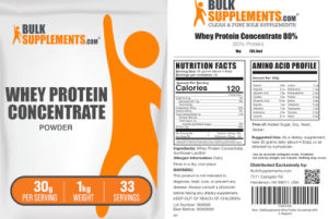 Whey Protein Concentrate Powder 30 g