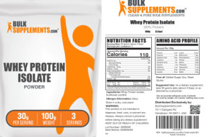 Whey Protein Isolate Powder 30 g