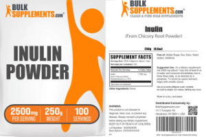 Label for Inulin Powder 2500 mg