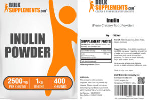 Label for Inulin Powder 2500 mg