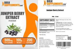 Label for Juniper Berry Extract Powder 500 mg