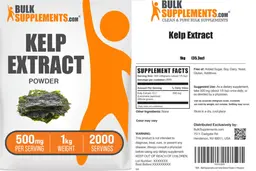Label for Kelp Extract Powder 500 mg