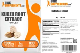 Label for Kudzu Root Extract Powder 1200 mg