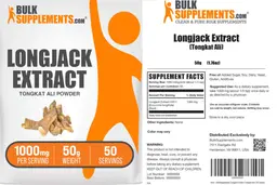 Label for Longjack Extract Powder 1000 mg