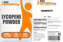Label for Lycopene Powder 200 mg
