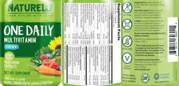 Label for One Daily Multivitamin for Men