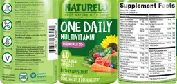 Label for One Daily Multivitamin for Women 50+
