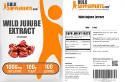 Label for Wild Jujube Extract Powder 1000 mg
