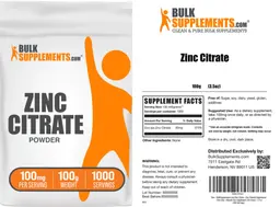 Label for Zinc Citrate Powder 100 mg