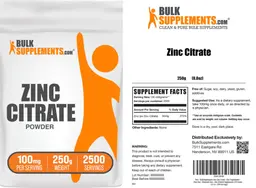 Label for Zinc Citrate Powder 100 mg