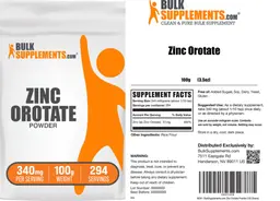 Label for Zinc Orotate Powder 340 mg
