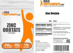Label for Zinc Orotate Powder 340 mg