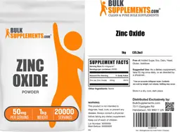 Label for Zinc Oxide Powder 50 mg