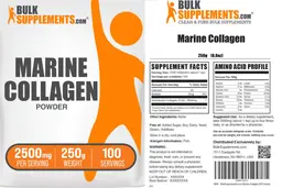 Label for Marine Collagen Powder 2500 mg