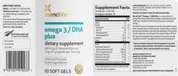 Label for Omega 3/DHA Plus