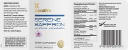 Label for Serene Saffron
