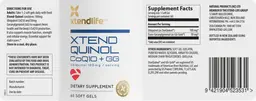 Label for Xtend Quinol CoQ10 + GG