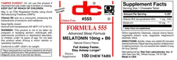 Label for Formula 555 Natural Cherry Flavor