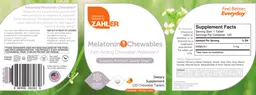 Label for Melatonin Chewables 5 mg Orange Flavor