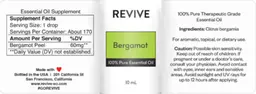 Label for Bergamot